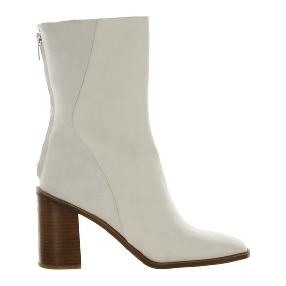 Franco Sarto Steviena Womens Leather Square Toe Mid-Calf Boots - Picture 10 of 10